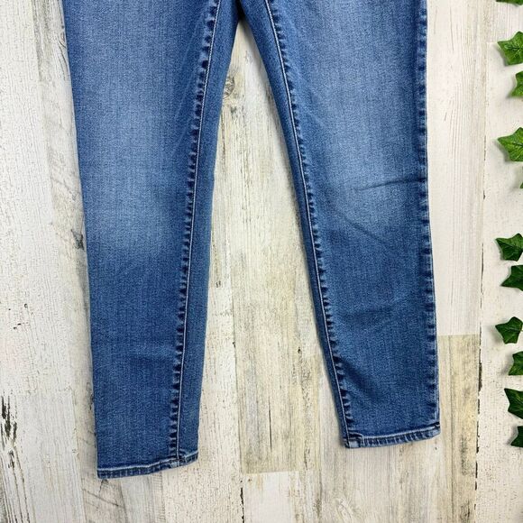 Madewell Women 9" Mid-Rise Skinny Crop Jeans Button Front 29 - Picture 4 of 9